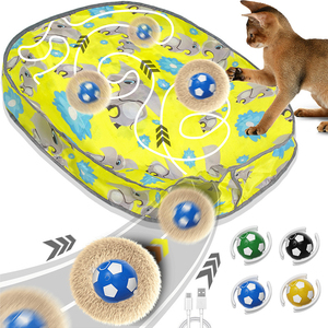 Cute Smart Hot Sale New Rechargeable Silicone Interactive <b>Exercise</b> Ball Fast Rolling Football Hide Seek Mouse - Product Image 1