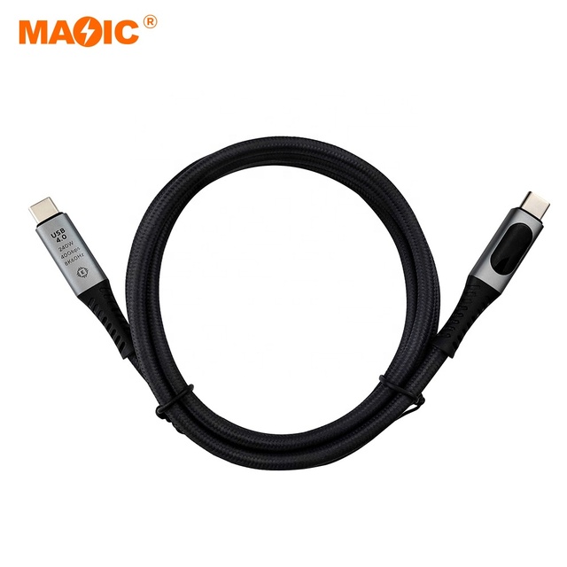 New Arrival Cabo Nylon PD USB4 USB 3.2 4.0 240W 8k 40Gbps USB-C Fast Charging USB Type C Cable
