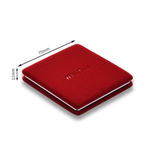 Luxury Design Gifts Portable Red Velent <b>Mirror</b> Double Side Foldable Pocket <b>Mirror</b> - Product Image 4