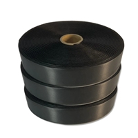 Ruban de satin de bord tissé 200m par rouleau ruban de satin de bord tissé noir simple face pour l'emballage de cadeau