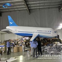 Avion publicitaire gonflable géant GAUSS 5M RC Airbus rempli d'hélium pour événements commerciaux