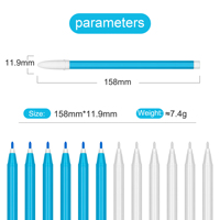 Marqueur en plastique soluble dans l'eau avec pointe extra fine pour le point de croix, peinture sur tissu effaçable, blanc et bleu
