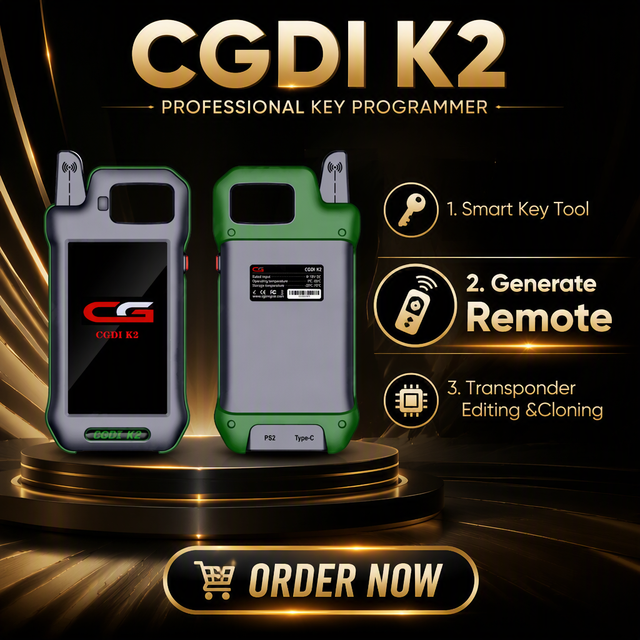 Excellent Products CGDI K2 BT OBD Option CE Certificate Car Key Unlock Programmer Locksmith Tool