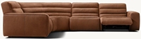 Custom ize Motion Modular Leder 4-teilige 3-Liege L-Schnitt Innen komfort Wohnzimmer Lounge Möbel Sofa