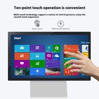 Écran tactile capacitif AIO HD 6 mm IP65 sur pied pour affichage de texte en ascenseur intérieur avec garantie d'un an et SDK