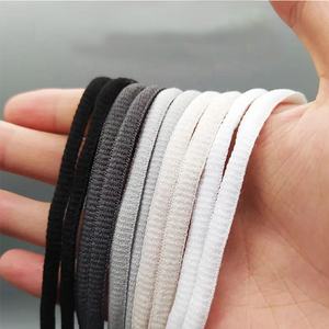 Free Sample Custom Sport Sneaker Shoe Laces Shoestring Style Cotton Polyester Flat Casual Logo Printed <strong>Shoelaces</strong> - Product Image 3