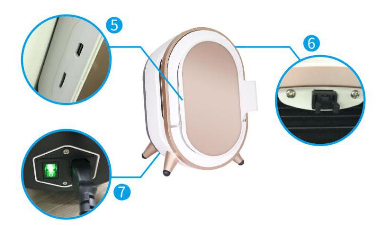 50HZ Facial Scanner Skin Analyzer Diagnostic Facial Dermatology Device
