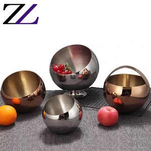 <span class=keywords><strong>Ball</strong></span> KTV Aschenbecher Hot Pot Restaurant schräg Gewürz glas Sauce Obstschalen <span class=keywords><strong>Set</strong></span> für die elegante Tisch Stahl Salats ch üsseln Catering - Product Image 6