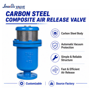 Válvula de Escape de Aire Automática con Brida de Acero al Carbono Compuesto <span class=keywords><strong>CARX</strong></span> para Tuberías de Agua PN10 PN16 - Product Image 1