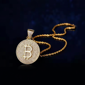 Moissanite Cross Hip Hop Round Pendant with VVS Clarity Men's Christian Charm Pendant <b>Iced</b> Birthday Gift for Him for Children - Product Image 1