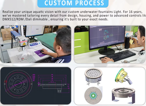 น้ำพุ DC24V สำหรับกลางแจ้ง27W/24W rb/rgbw DMX512สำหรับดนตรีใต้น้ำน้ำพุเต้นรำ - Product Image 6