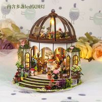 Modèle de jardin aérien 3D en bois à assembler soi-même, décoration de bureau, jouet créatif, cadeau pour votre petite amie