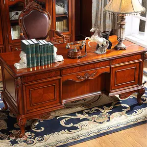 Самые популярные офисные столы из массива дерева мебель для дома и офиса книжный шкаф и стул и стол классический деревянный стол босс