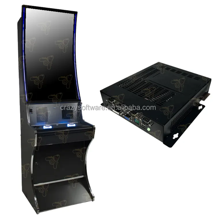 Bom Lucro Software Louco 43 Polegada Curvo Monitor Multi 5 em 1 Placa Video Arcade Habilidade Game Machine