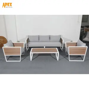 Conjunto de sofá moderno, conjunto de sofá moderno feita em estilo china em rattan
