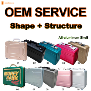 Maletín de Transporte Multifuncional de Aluminio Resistente al Agua, <span class=keywords><strong>con</strong></span> Protección Anticolisión, Cierre de Seguridad, para Almacenamiento de Óptica y Optometría, ODM - Product Image 6