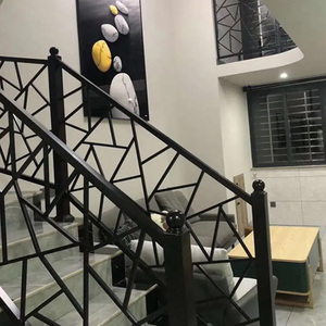 Fluorocarbon Iron Pattern Fence <strong>Railings</strong> Simple Protective <strong>Railings</strong> Indoor <strong>Loft</strong> Villa Fence White Black - Product Image 3
