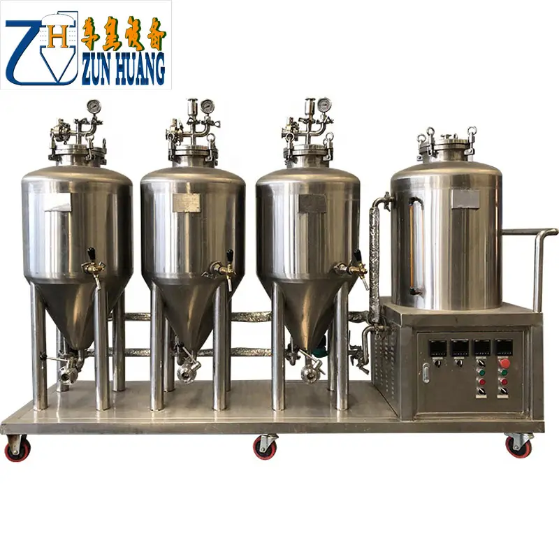 Stainless Steel 304 Api Langsung Digunakan Home Brew Kerucut Ketel 200 Liter 50 Galon Mikro Kecil Pembuatan Bir Sistem