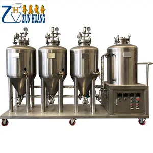 stainless steel 304 direct fire used home brew conical kettle 200liter 50 gallon for small micro beer brewing system