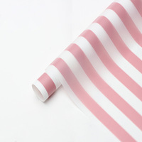 Papier d'emballage pour fleurs réutilisable, écologique, enroulable, durable, imperméable, à rayures DLBZ, pour un usage quotidien, emballage cadeau