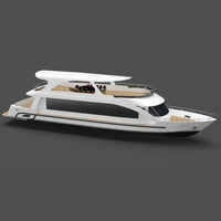 ZM TECH Bateau de croisière de luxe à deux étages de 18 mètres avec moteur interne soudé