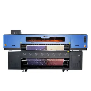 Fábrica Wide Format Heat Press 8 cabeça automática máquina de impressão industrial papel máquina impressão Impressora Tinta Têxtil Reativa