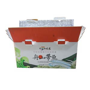 Caja de Cartón Corrugado Personalizada, Reciclable, de Temperatura Constante, Caja de Envío Aislada <span class=keywords><strong>para</strong></span> Alimentos Congelados - Product Image 5