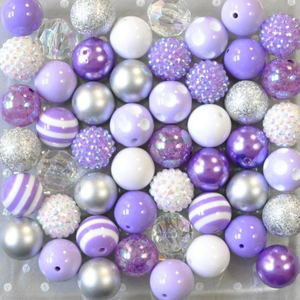 Vente en gros de 50 pièces de perles acryliques Bubblegum de 20 mm, perles de gomme à mâcher roses populaires en vrac avec placage or 18 carats pour la fabrication de bijoux - Product Image 5