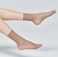 2023 été Sexy Transparent soie Nylon femmes chaussettes résille mince pure chaussettes