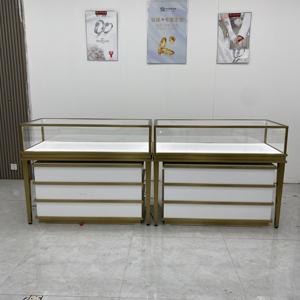 Diseños de escaparate de vidrio de lujo con 3 cajones Luz Led en el interior para escaparate de exhibición de reloj de pulsera - Product Image 5