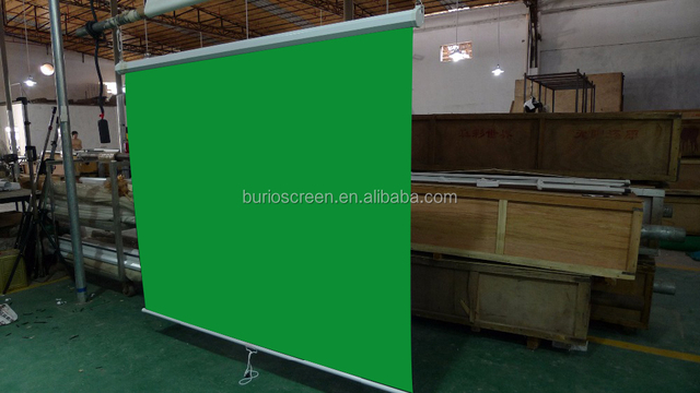 72"-150" Wall Installation Manually Pull Down the Green Screen Home Use Projection Screen