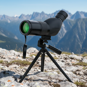Longue-vue 20-60x50 avec support pour téléphone, mise au point rapprochée à 10 m pour la chasse et le tir sur cible - Product Image 1
