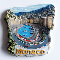 Aimant de réfrigérateur 3D en résine personnalisé Albanie France Maroc Souvenir touristique Aimant de réfrigérateur Décoration intérieure Cadeaux Ornements