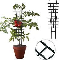 Treillis de support pour plantes grimpantes en plastique pour jardin, 42,5x22,5cm, pour fleurs en pot