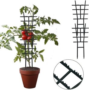Treillis <span class=keywords><strong>de</strong></span> support pour plantes grimpantes en plastique pour jardin, 42,5x22,5cm, pour fleurs en <span class=keywords><strong>pot</strong></span> - Product Image 4