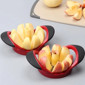 Cortador de Manzanas Manual de Acero Inoxidable, Cortador de Frutas, Divisor en Cuñas, Herramienta Roja para Verduras - Product Image 1