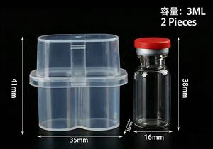กล่องเก็บวัคซีนปลอดเชื้อแบบ 2 ชิ้น ขนาด 3 มล. ผลิตตามสั่งขายส่ง, ที่ใส่ขวดพลาสติกขนาดเล็ก, เหมาะสำหรับขวดขนาดเล็กของวัคซีนเปปไทด์ - Product Image 6