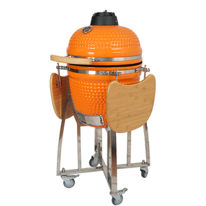 AUPLEX <span class=keywords><strong>Parrilla</strong></span> Kamado Clásica de Cerámica de 18 Pulgadas, Ahumador de Carbón para Barbacoa con Termómetro, Carrito y Estante Lateral para Jardín Exterior - Product Image 3