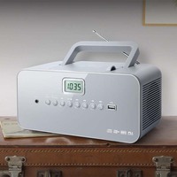 ODM Taşınabilir Plastik Üstten Yüklemeli CD/MP3 Çalar-PLL AM/FM Radyo 10+20 FM/AM Ön Ayarlı LCD Ekran Dahili Hoparlör USB/AUX Girişi