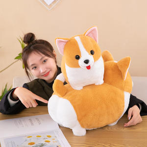 Venta al por mayor <span class=keywords><strong>de</strong></span> peluches: Adorable perro Corgi con bufanda, almohada <span class=keywords><strong>de</strong></span> perro, juguetes <span class=keywords><strong>de</strong></span> peluche personalizados para niños - Product Image 6