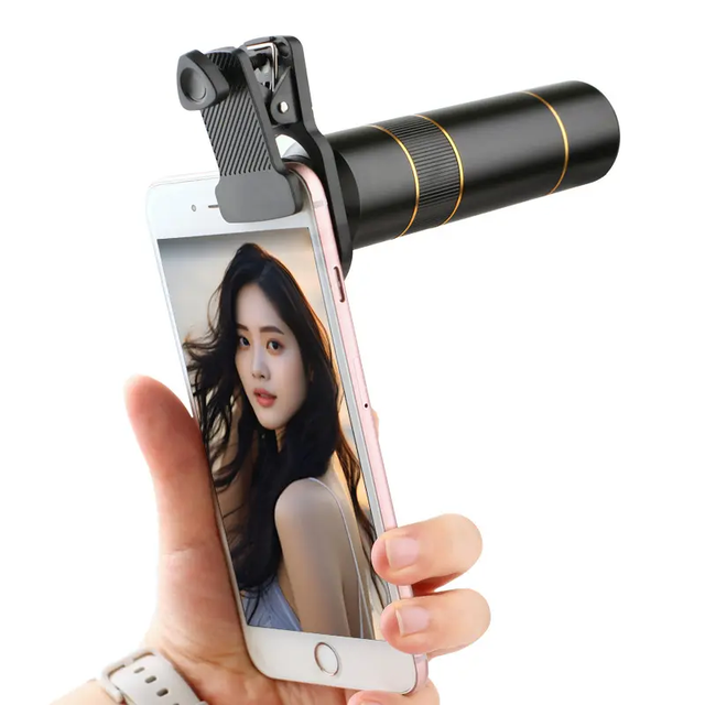 Universal Zoom Telephoto Lens External Mobile Phone Camera Lens with Clip for Viewing Travel Focus Telescope