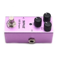 Guitare électrique safhue, livraison gratuite, Mini pédale de distorsion de rêve américain, changement de Volume/disque/ton, à effet de bouton, simple Type, DC 9V