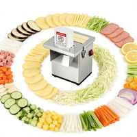 YYHB Multi-Size Commerciële Gemotoriseerde Ui- en Groenten Snijmachine 6-20mm 220V Laag Geluidsniveau 200W voor Fastfoodrestaurants