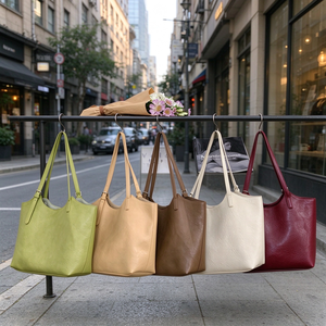 Bolsos de Mano Grandes para Mujer, de PU, Estilo Vintage, con Cierre de Cremallera, para Compras o Trabajo, Casuales y Sencillos - Product Image 6