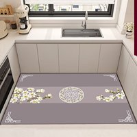 Tapis de cuisine antidérapant de style moderne luxueux, confortable et résistant à l'huile