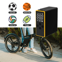 Mini pompe à air Portable pour haute pression (130-160PSI) vélo Rechargeable intelligent automatique jauge Valve adaptateur matière plastique