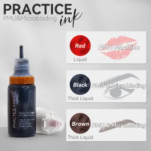 Microblading Practice Use Only Pigment Permanent Makeup Ink Tattoo Ink For Academy Eyebrow And Lip Training