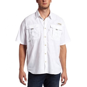 Chemise de pêche décontractée pour homme à manches courtes et boutonnée, haute qualité, personnalisable, séchage rapide, UPF 50, imperméable, grandes tailles, Spandex/Nylon - Product Image 2