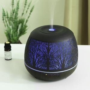 <span class=keywords><strong>Difusor</strong></span> de Aromas de 400 ml, Humidificador Ultrasónico con 7 Luces LED, Temporizador, Silencioso, con Acabado de Madera, para Dormitorio u Oficina, Venta al Por Mayor - Product Image 2