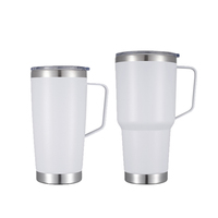 Mug de voyage isotherme personnalisé en acier inoxydable 20 oz à double paroi, écologique, avec couvercle coulissant, maintien au chaud 6-12 heures, pour voiture